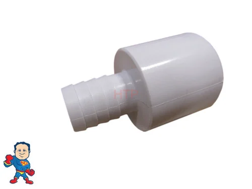 3/4″ Barb to 1″ Slip Adapter Fitting for Hot Tub Spa Plumbing