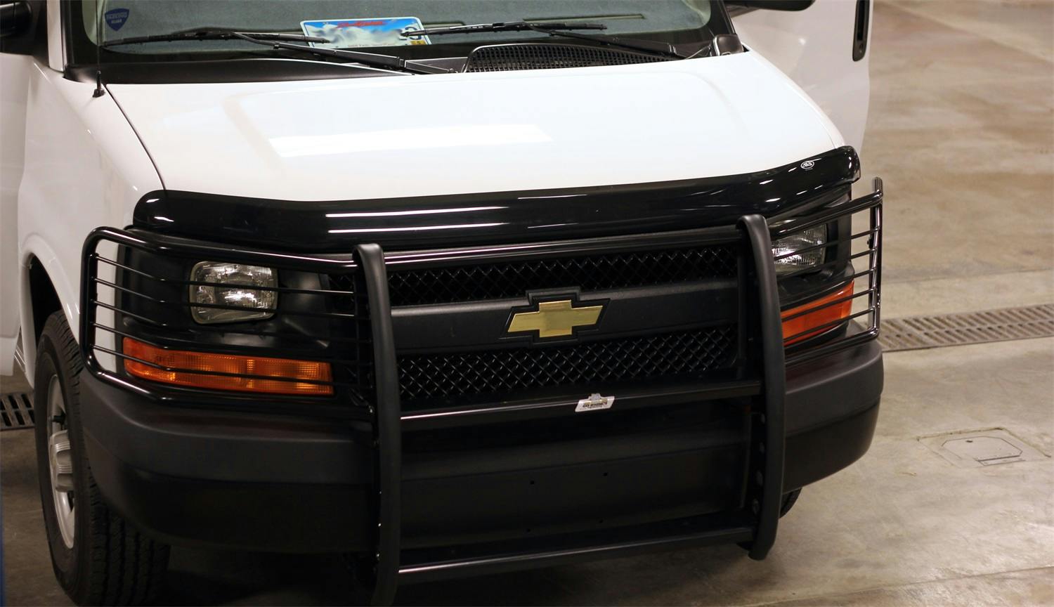 Go Rhino 3155MB 3000 Series StepGuard Grille Guard with Brush Guards