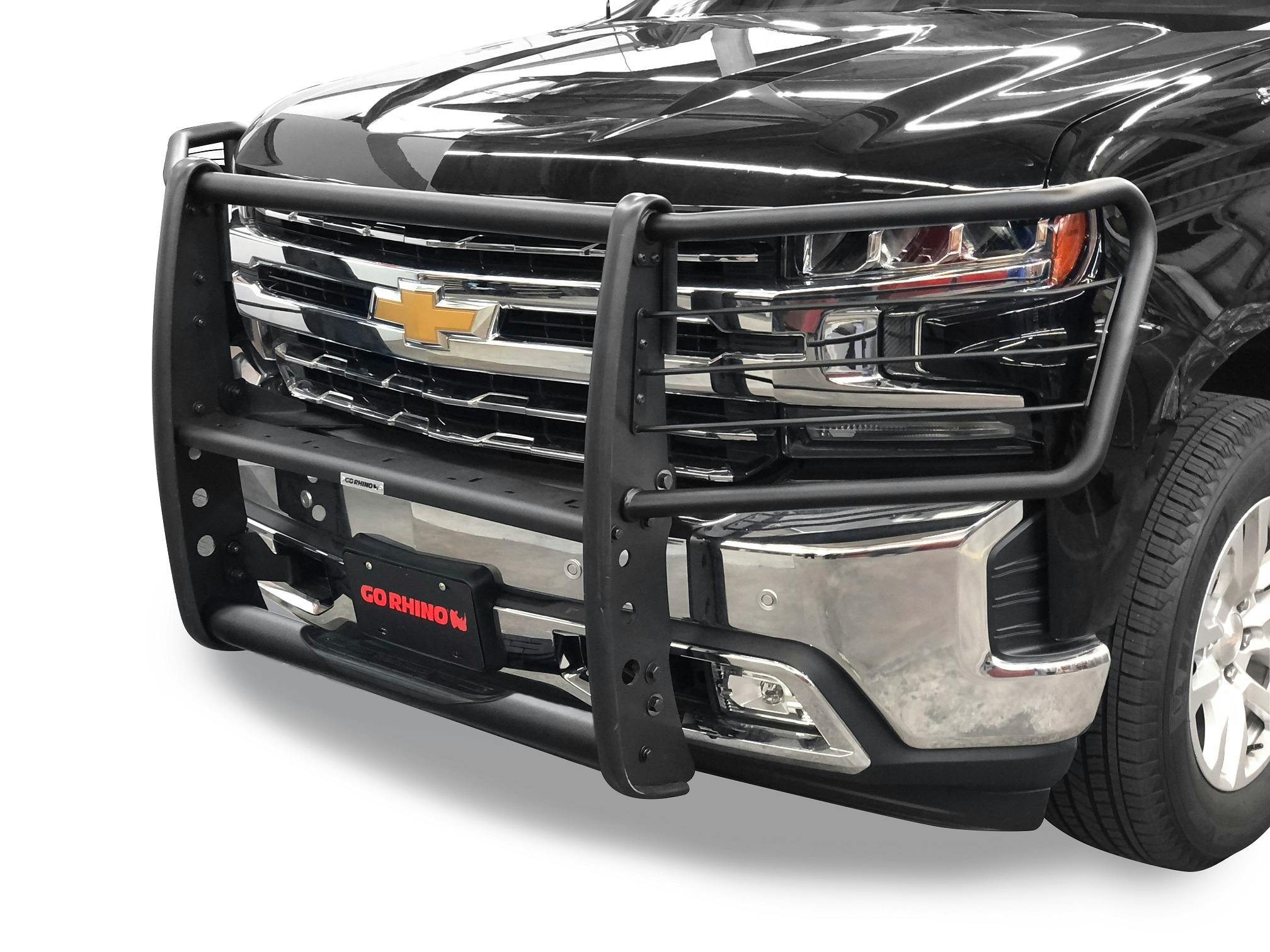 Go Rhino 3176MT 3100 Series StepGuard Grille Guard with Brush Guards