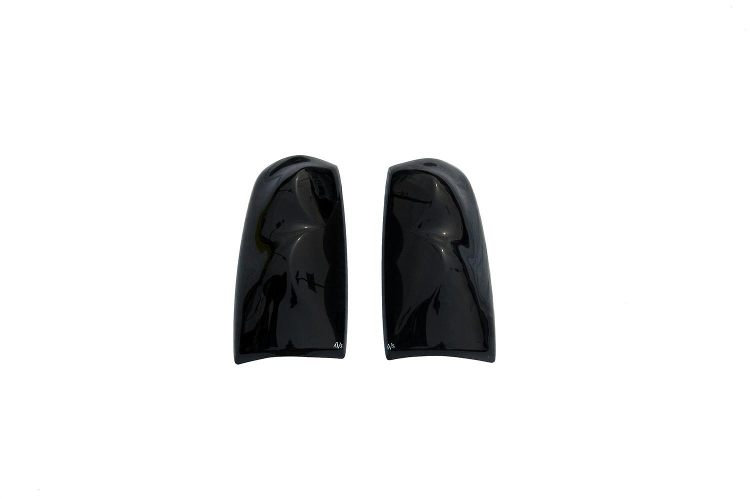 AVS 33202 Tail Shades Taillight Covers; Blackout, 2 pc.