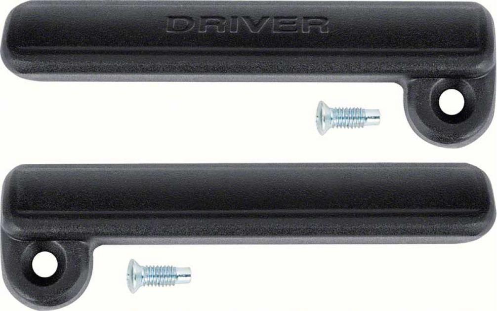 1982-92 Camaro, Firebird, Regal, Fisher T Top Handles, Die-Cast, Black, Pair