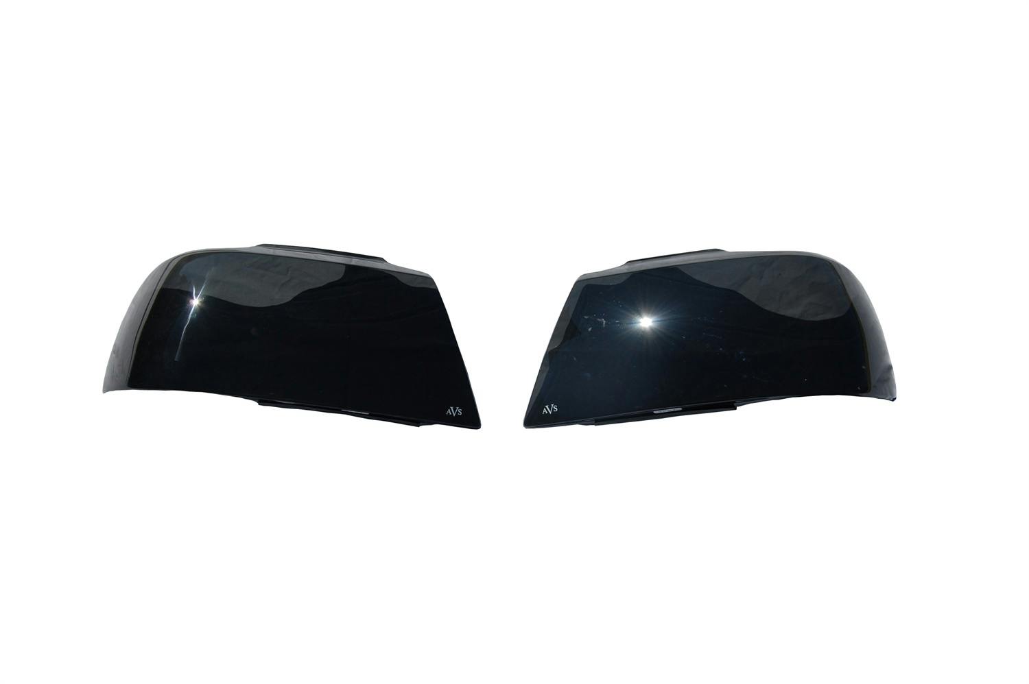 AVS 37211 Headlight Covers; Smoke Black Out; 2pc.
