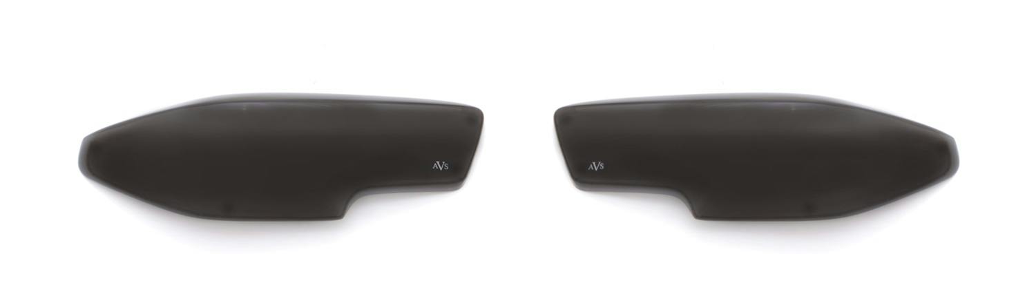AVS 37371 Headlight Covers; Smoke Black Out; 2pc.