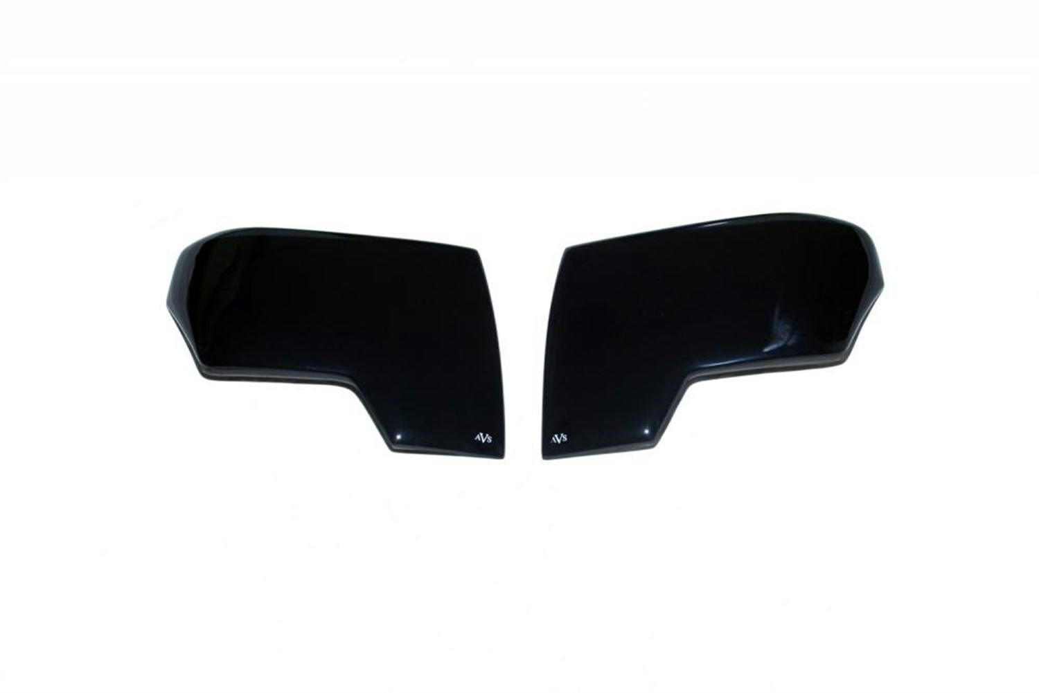 AVS 37576 Headlight Covers; Smoke Black Out; 2pc.