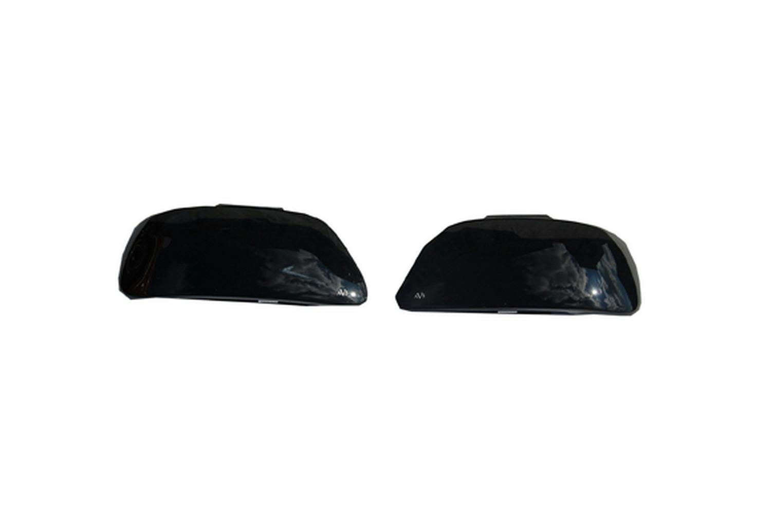 AVS 37659 Headlight Covers; Smoke Black Out; 2pc.