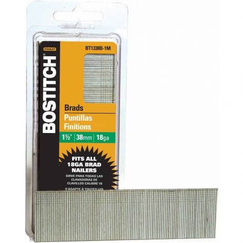 BOSTITCH 1-1/2" 18-Gauge Brad Nail (10 Pcs)