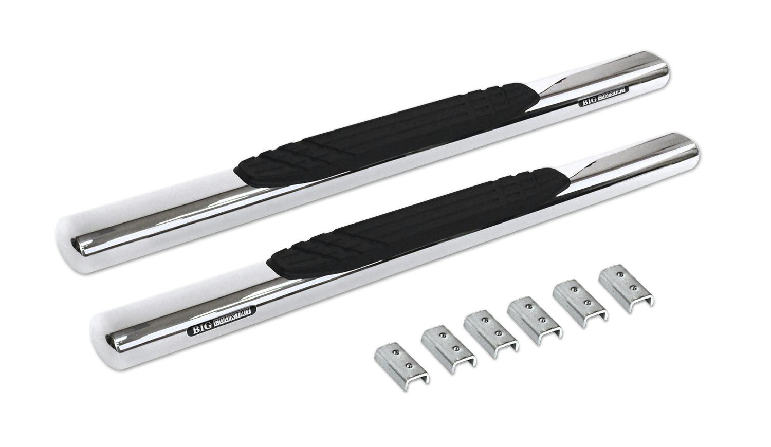 Big Country Truck Accessories 394201526 4" Widesider Side Steps - Complete Kit with Brackets
