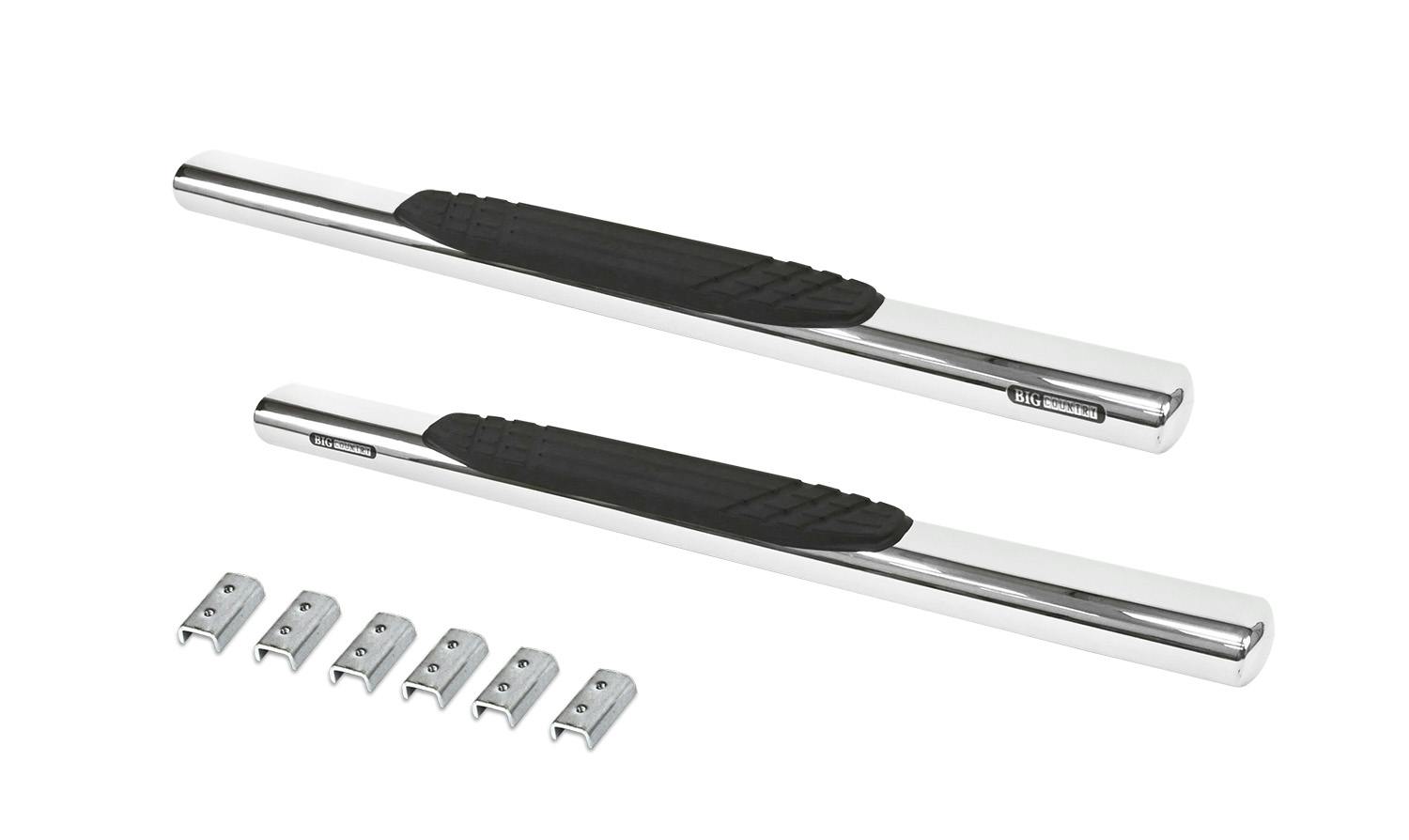 Big Country Truck Accessories 394224526 4" Widesider Side Steps - Complete Kit with Brackets