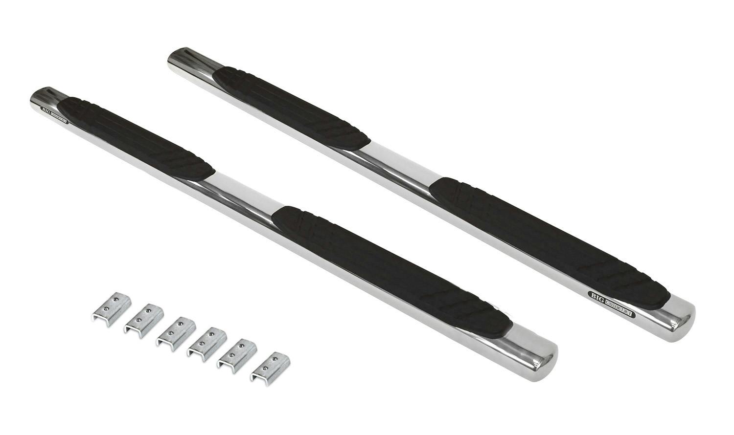 Big Country Truck Accessories 394224806 4" Widesider Side Steps - Complete Kit with Brackets