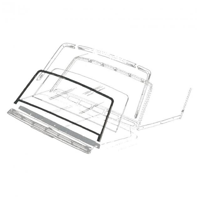 Dennis Carpenter Back Glass Seal - Thunderbird - All - 1964-66 Ford Car C4SZ-6342084-A