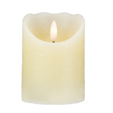 4″ Off White Flameless Battery Operated Flickering Wax LED Candle