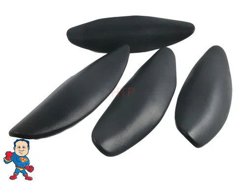 4-Pack Hot Tub Headrests 19″ Graphite Neck Pillows – Hydro Spa & South West Compatible