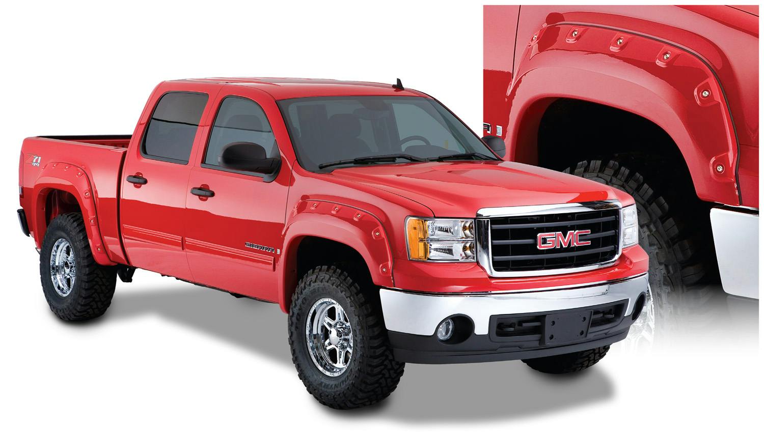 Bushwacker 40089-02 Fender Flares Boss Pocket Style 2Pc Front