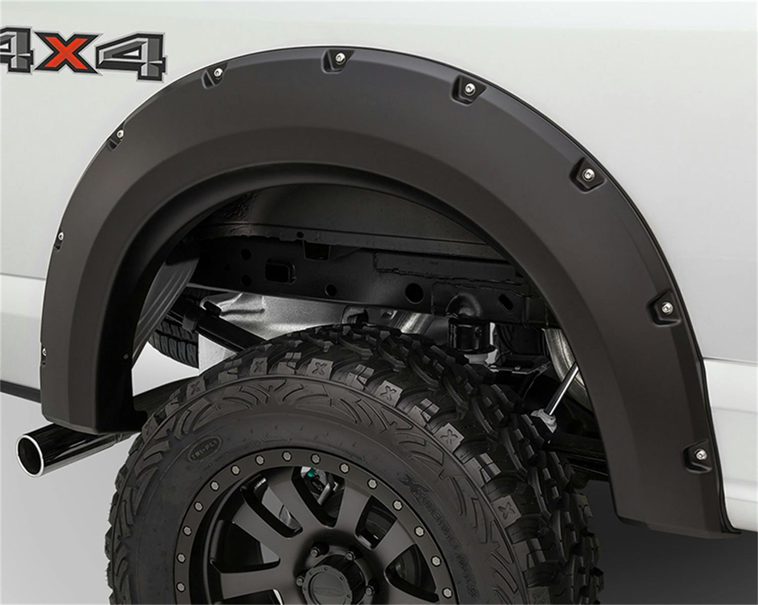 Bushwacker 40090-02 Fender Flares Max Pocket Style 2Pc Rear