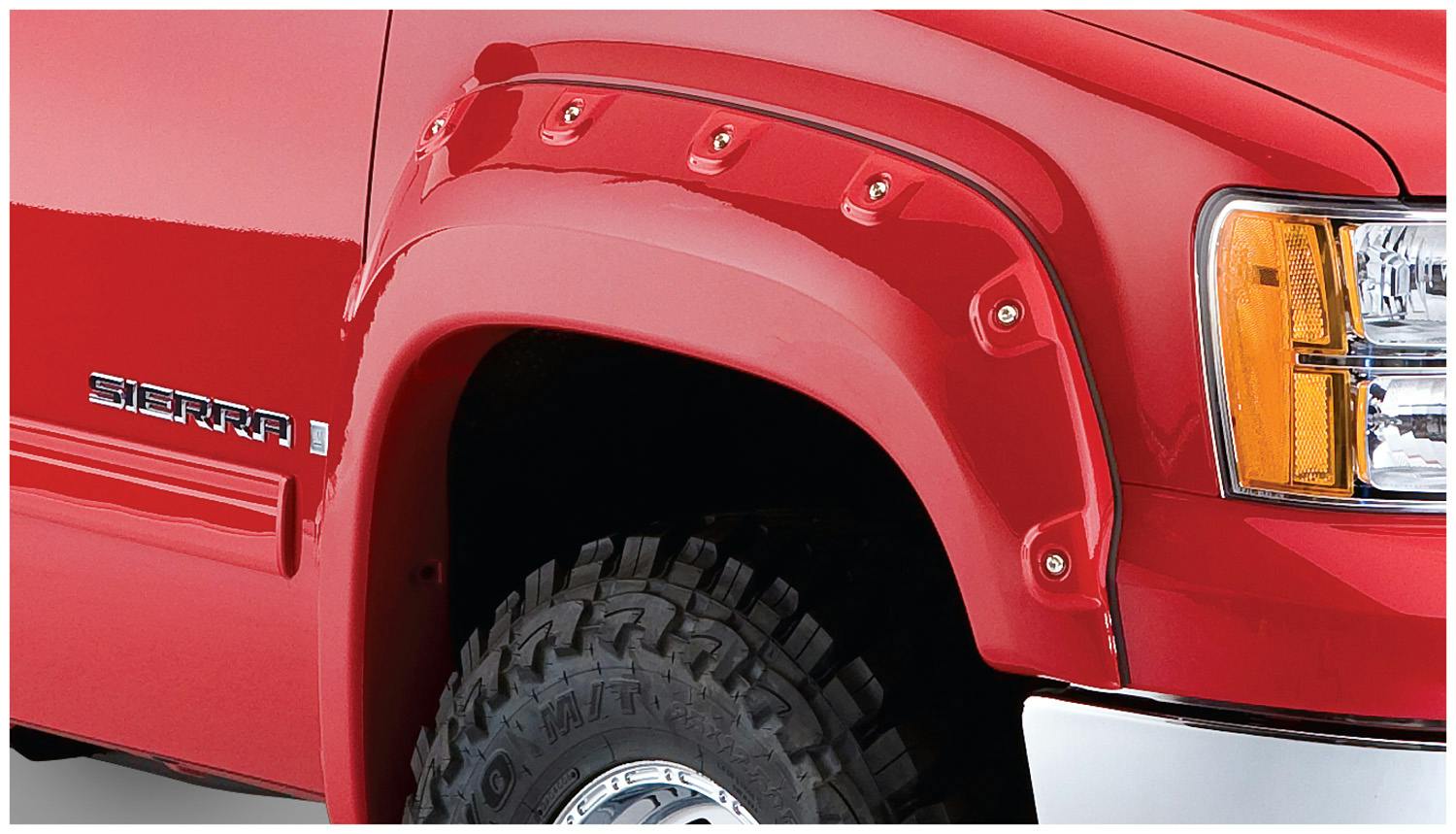 Bushwacker 40105-02 Fender Flares Cutout Style 2Pc Front