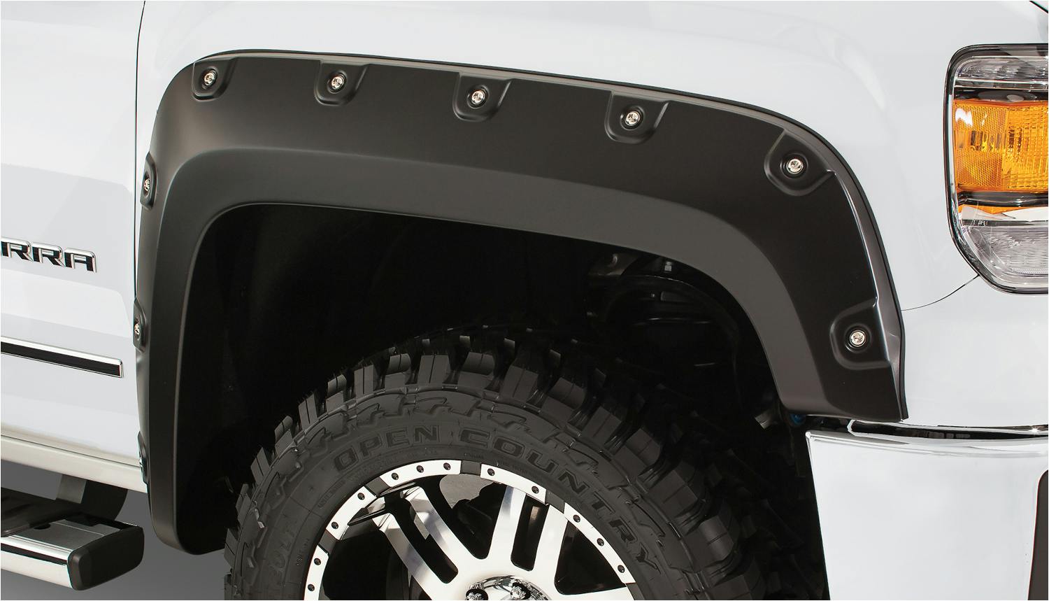 Bushwacker 40117-02 Fender Flares Boss Pocket Style 2Pc Front