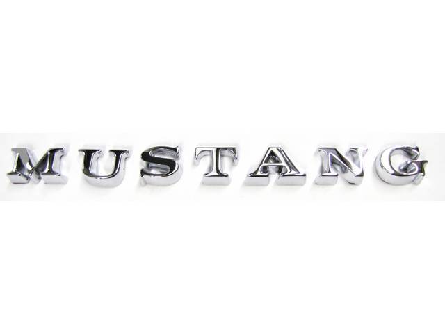 Fender or Trunk Lid Letter Set, MUSTANG