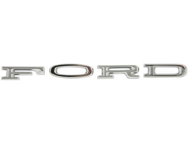 Fender or Trunk Lid Letter Set, FORD