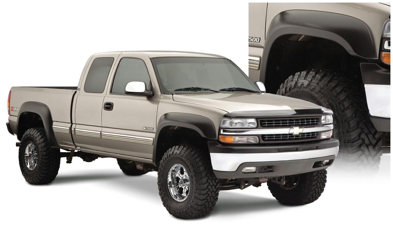 Bushwacker 40945-02 Fender Flares Extend-A-Fender Style 4Pc