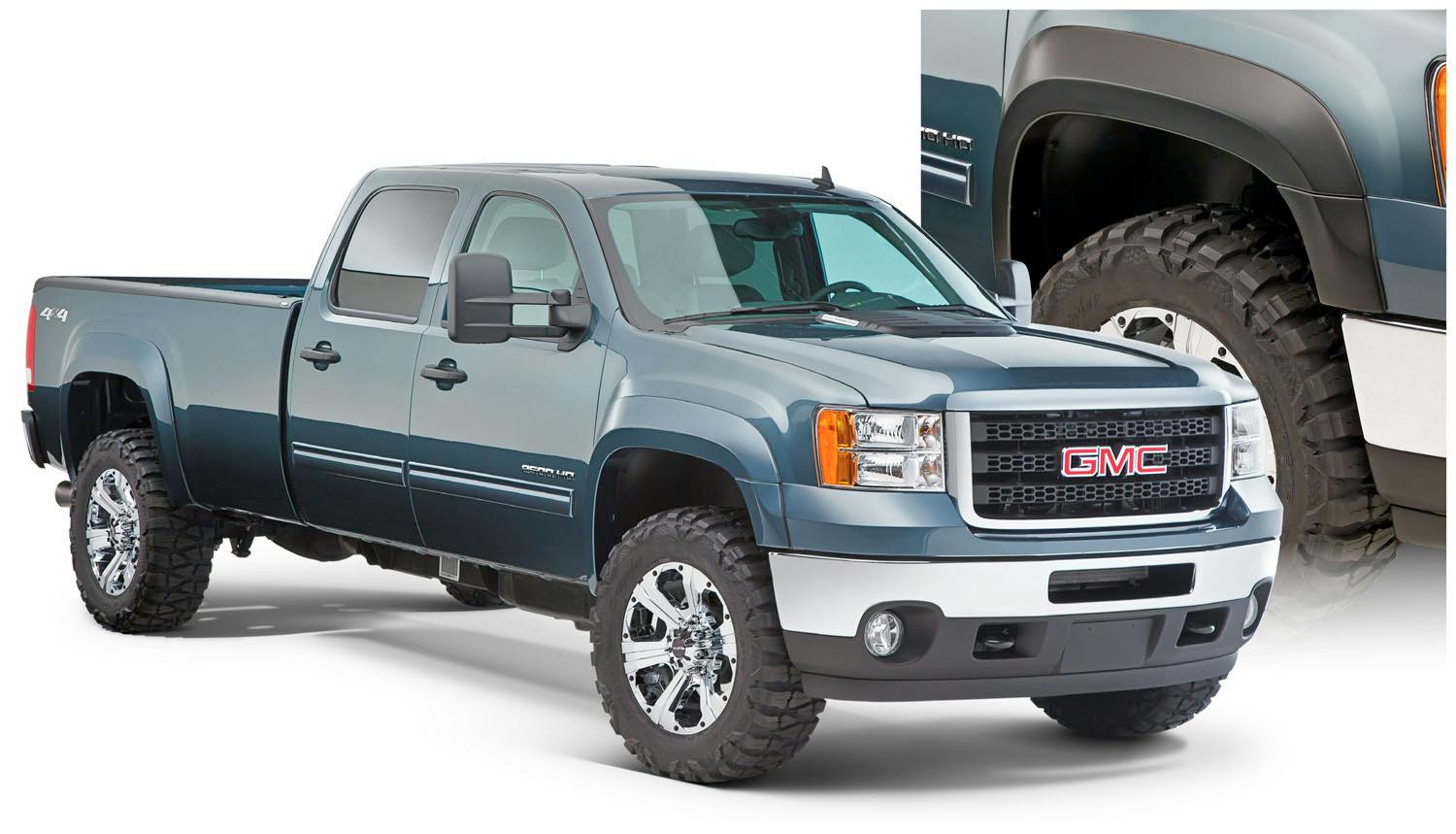 Bushwacker 40954-02 Fender Flares Extend-A-Fender Style 4Pc