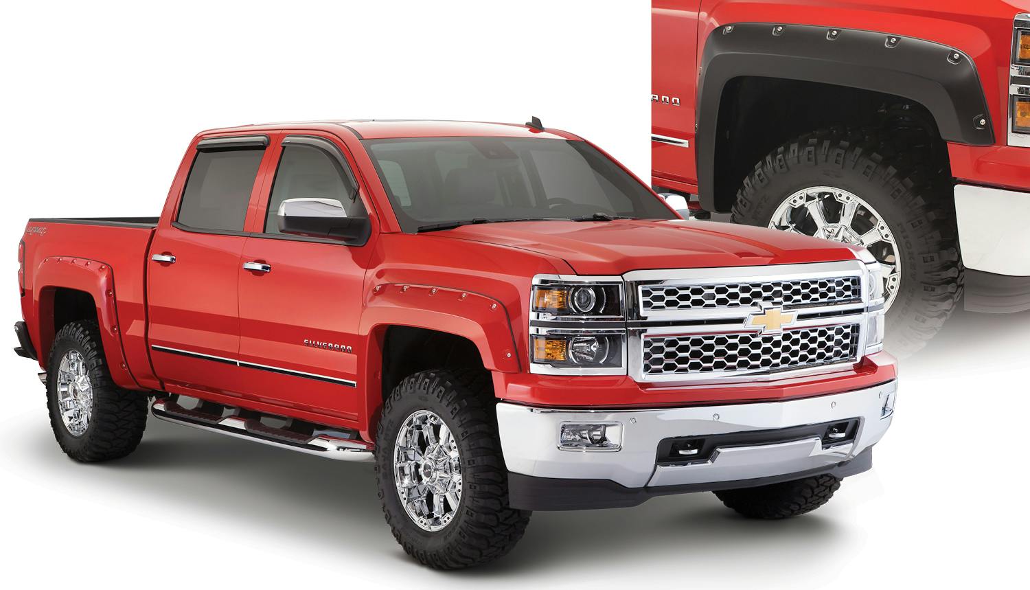 Bushwacker 40959-02 Fender Flares Pocket Style 4Pc