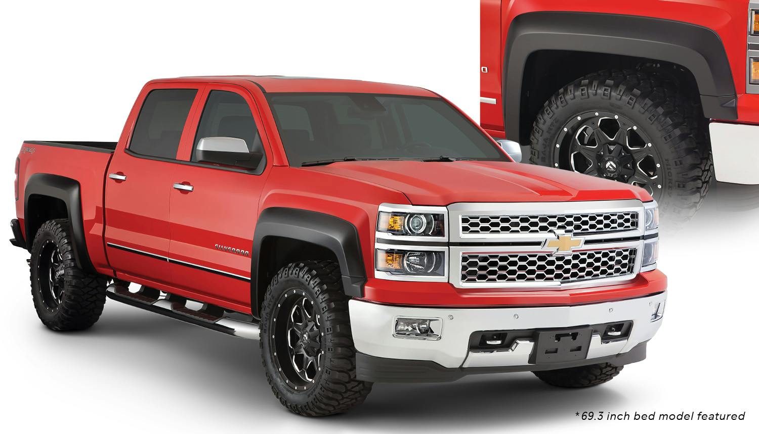 Bushwacker 40964-02 Fender Flares Extend-A-Fender Style 4Pc