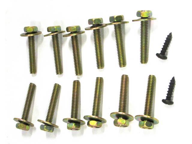 Convertible Top Rear Well Liner Tack Strips Mounting Kit