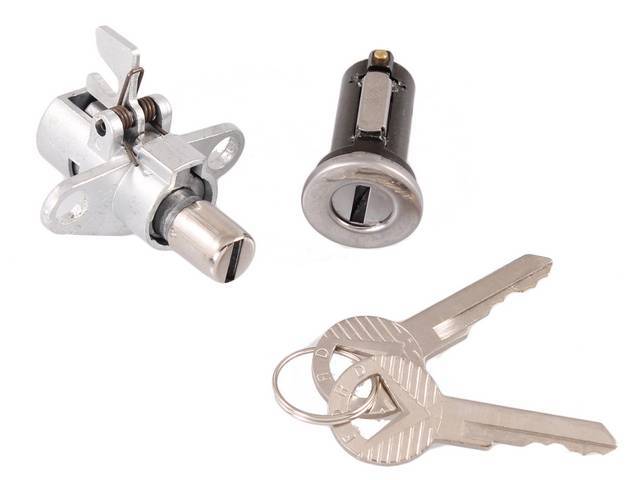 Trunk and Glove Box Lock Cylinders and Keys Kit