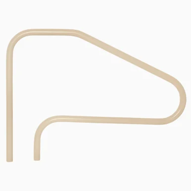 48″ Beige 4-Bend Return-To-Deck Fig-4 Grab Rail