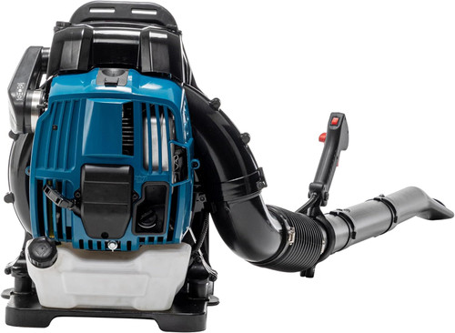 4-Cycle 75.6CC Gas Powered Backpack Leaf Blower Grass Blower Engine for Lawn Garden Yard Blowing Leaves, Debris, Dust, Sand, Gravel, Snow (192MPH, 894CFM, Blue)