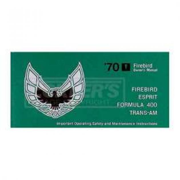 Firebird Owner's Manual, 1970