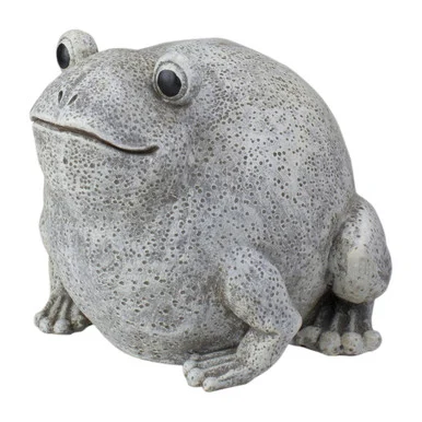 5.75″ Ivory White and Brown Decorative Frog Figurine Outdoor Garden Statue