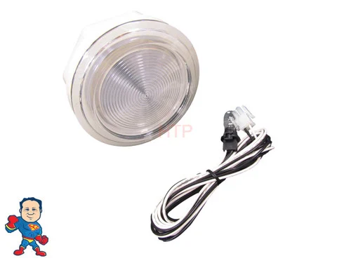 5 Inch Hot Tub Light Lens Assembly Kit – 12V Bulb, Gasket, Wire & Nut – Complete Replacement Set