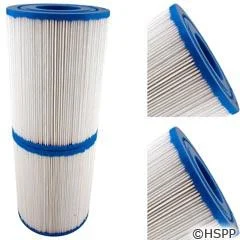 50 Sq Ft Spa Filter Cartridge Pair – 2-1/8″ Open Ends, 4-15/16″ Dia, 6-5/8″ Length, 3oz Media
