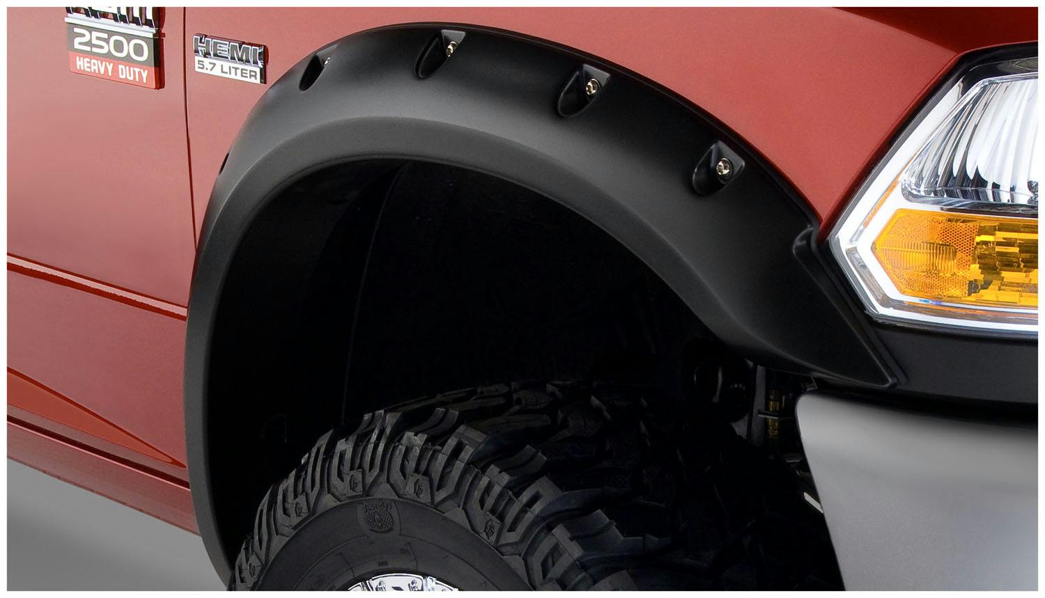 Bushwacker 50047-02 Fender Flares Pocket Style 2Pc Front