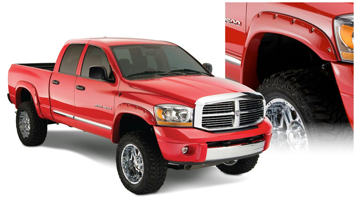 Bushwacker 50907-02 Fender Flares Pocket Style 4Pc