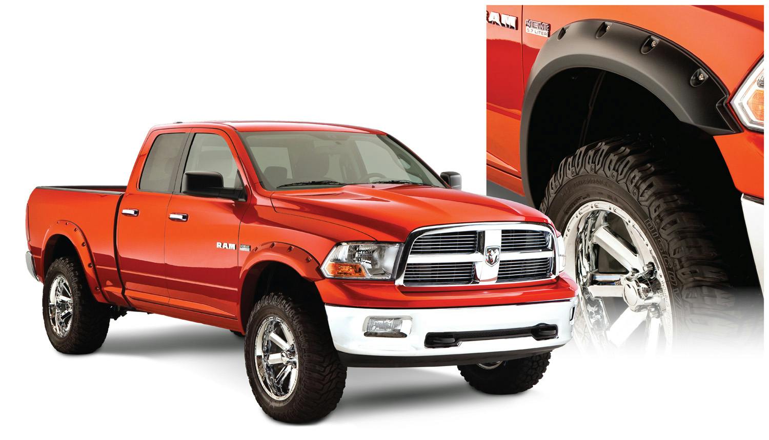 Bushwacker 50915-02 Fender Flares Pocket Style 4Pc