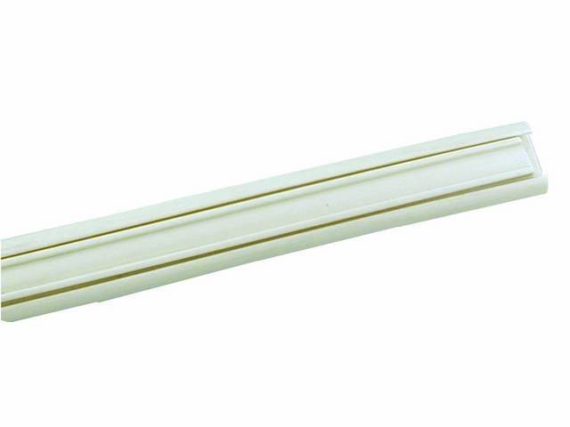 Convertible Top Rear (#4) Bow Wire-On Trim Strip, Ford White