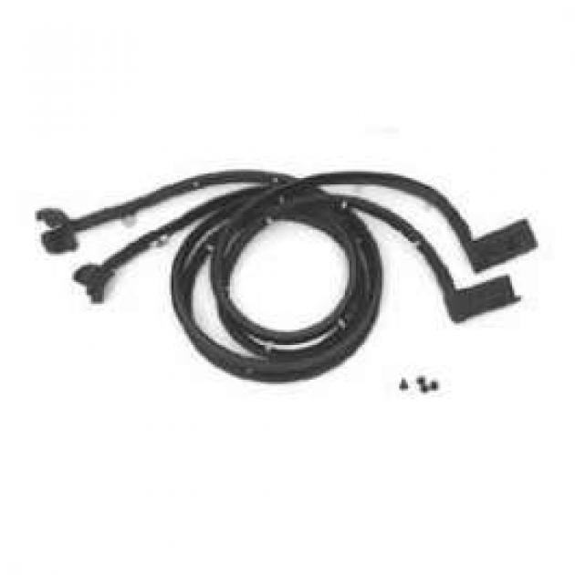 Full Size Chevy Door Weatherstrip, Rear, 4-Door Hardtop, 1961-1964