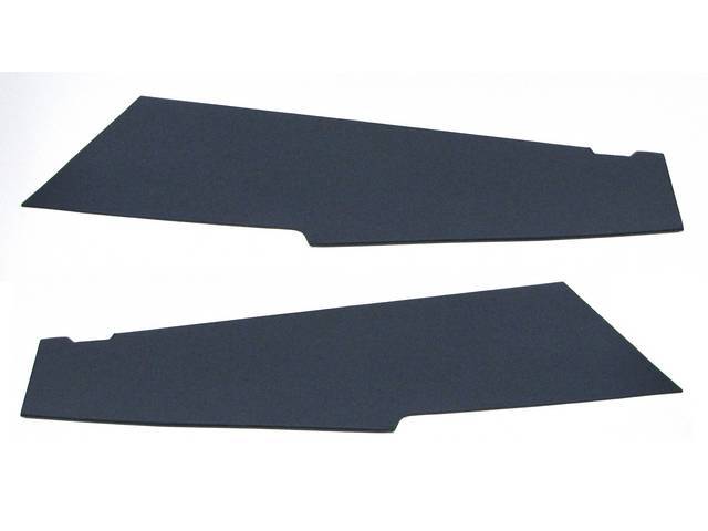 Roof C Pillar Quarter Trim Panels, Moonskin, Dark Blue