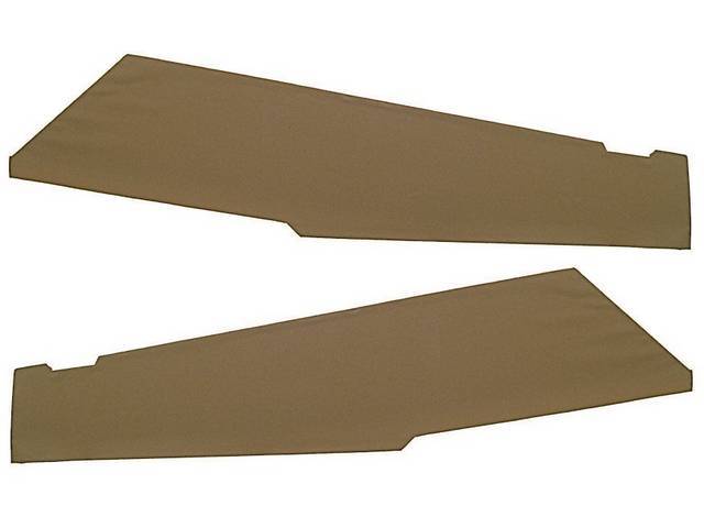 Roof C Pillar Quarter Trim Panels, Moonskin, Ginger