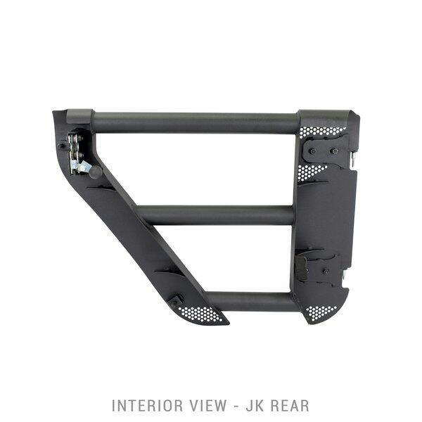 Go Rhino 572502 Trailline Tube Doors, Rear pair for Jeep Wrangler JK/JKU