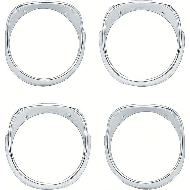 1965 Impala, Bel Air, Biscayne, Headlight Bezel Set, 4 Piece Set