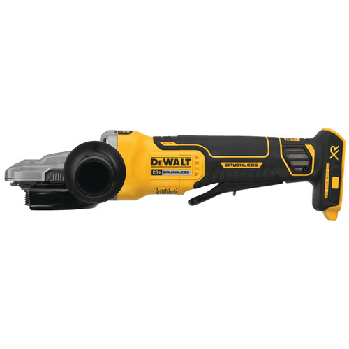 Dewalt DCG413FR2 20V MAX* XR Brushless 5 in. Flathead Paddle Switch Small Angle Grinder with Kickback Brake Kit (5.0Ah)