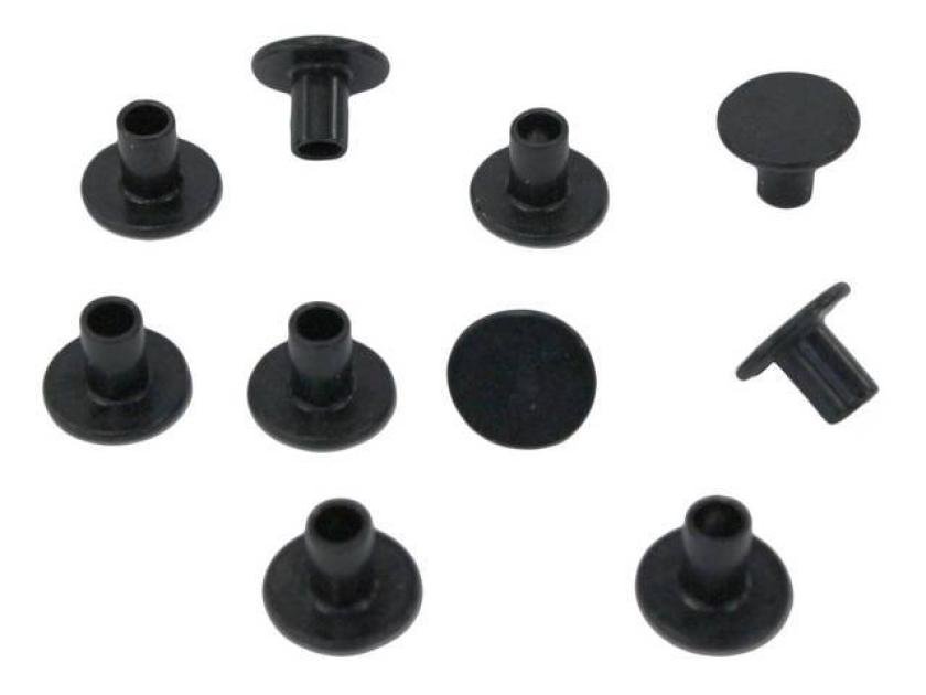 Redline Restomotive 1967-1968 Chevrolet Camaro Fastener, Rivet Kit For Rally Sport Headlight Door & Grille Molding, Black