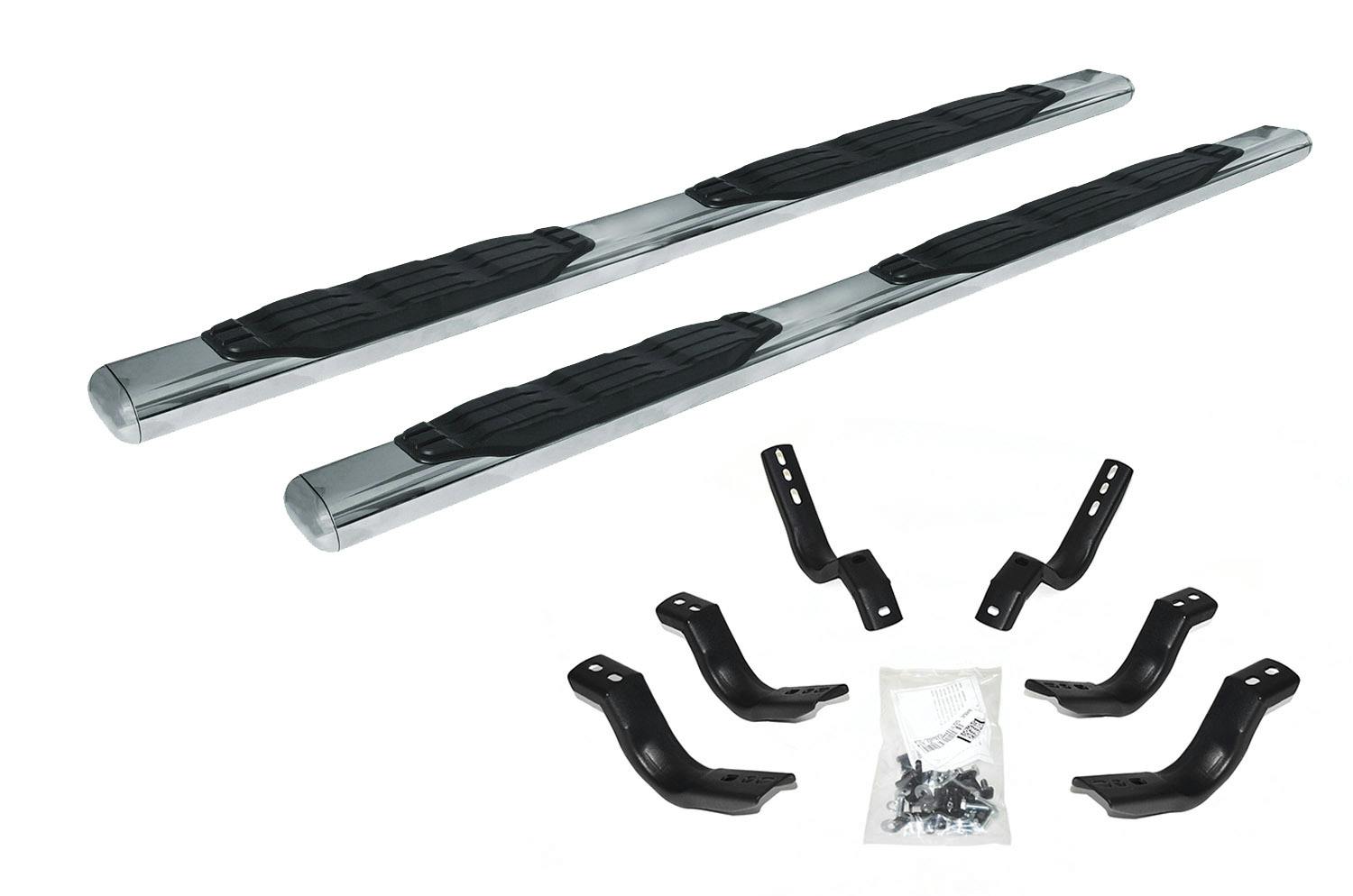 Big Country Truck Accessories 104256806 4" Fusion Side Steps - Complete Kit with Brackets
