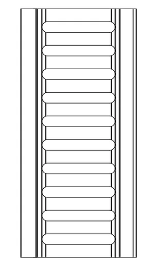 6′ Tan 3″ Water Hog Drain Top – Case of 8