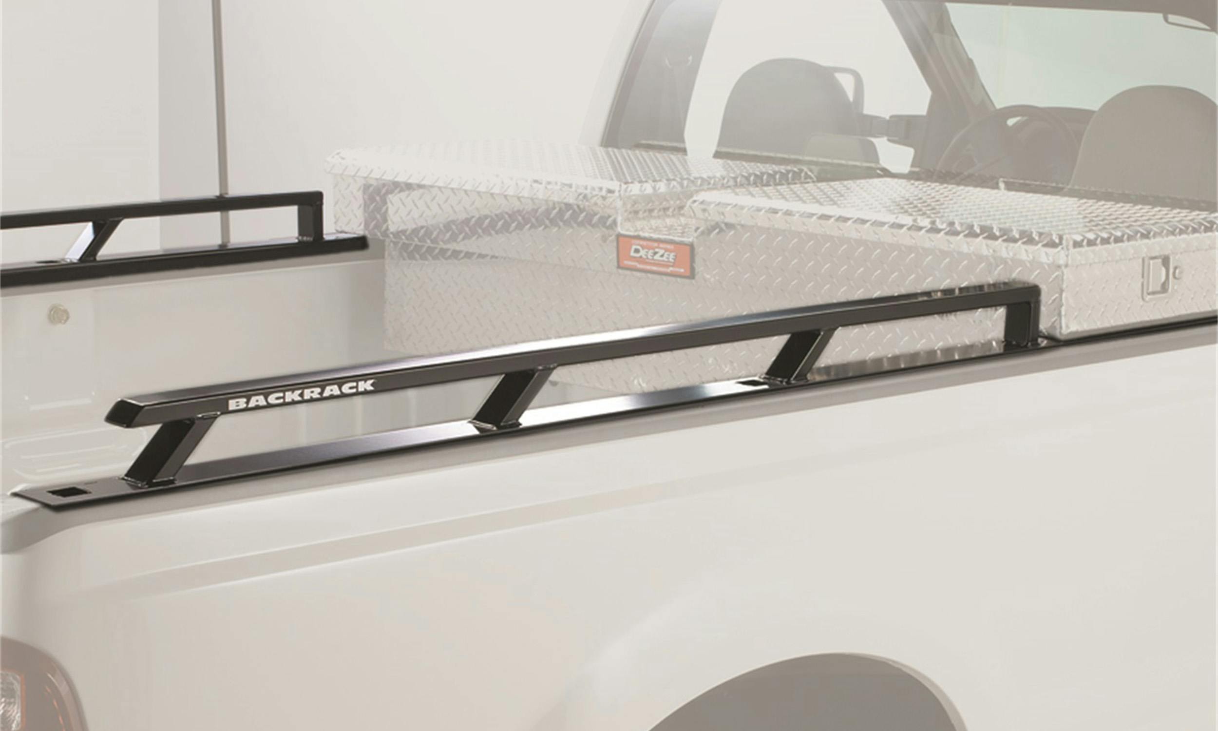 BACKRACK 80501TB Side Rails; For Use w/Tool Box 21 in.; 8.2 Ft. Bed; 99-16 Ford SuperDuty