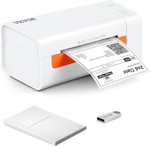 Thermal Label Printer, Shipping Label Printer for 4" x 6" Shipping Labels, USB Connection & Automatic Label Recognition, Support Windows/MacOS/Linux, Compatible with Amazon, Ebay, Etsy, UPS,etc