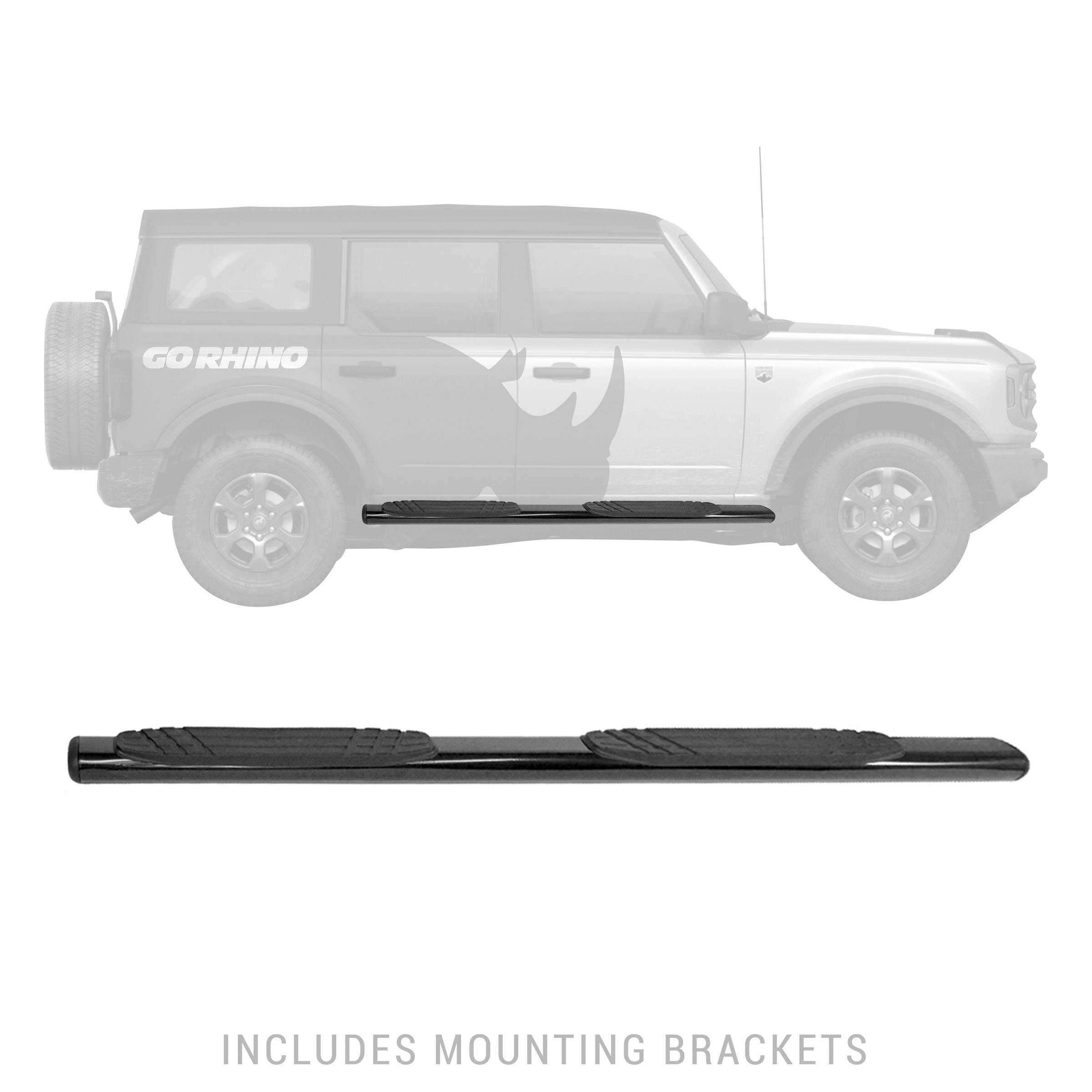 Go Rhino 640071T 4" OE Xtreme Side Steps - BOARDS ONLY